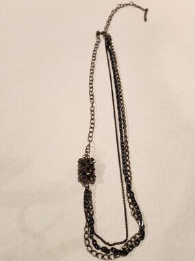 American Eagle Outfitters - Gunmetal Multi-Strand Statement Necklace